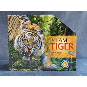 1000 Piece Puzzle Animal Shaped "I Am Tiger" - Free Shipping